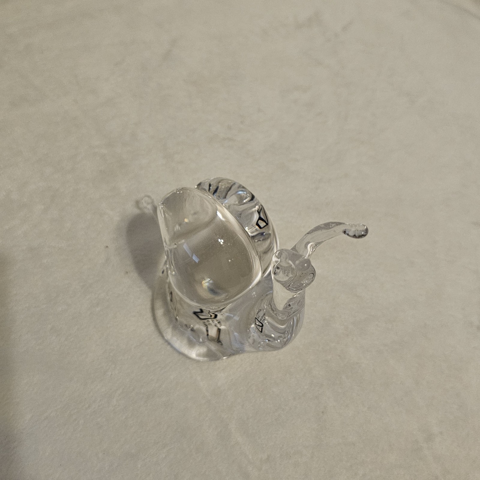 Murano Italy Glass Snail MCM V Nason And C Murano Sticker On Bottom 4×4.5×2.5in