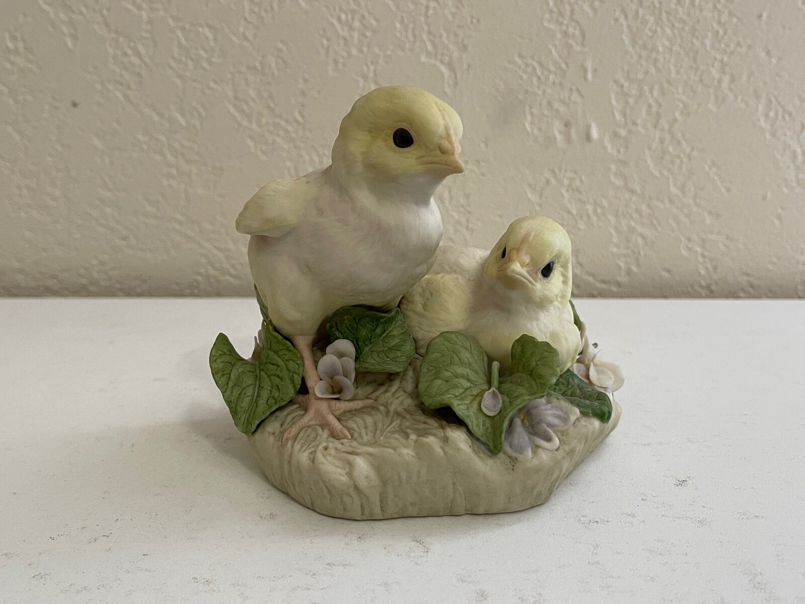 Cybis Porcelain Baby Chicks Animal Figurine Downy & Lemon