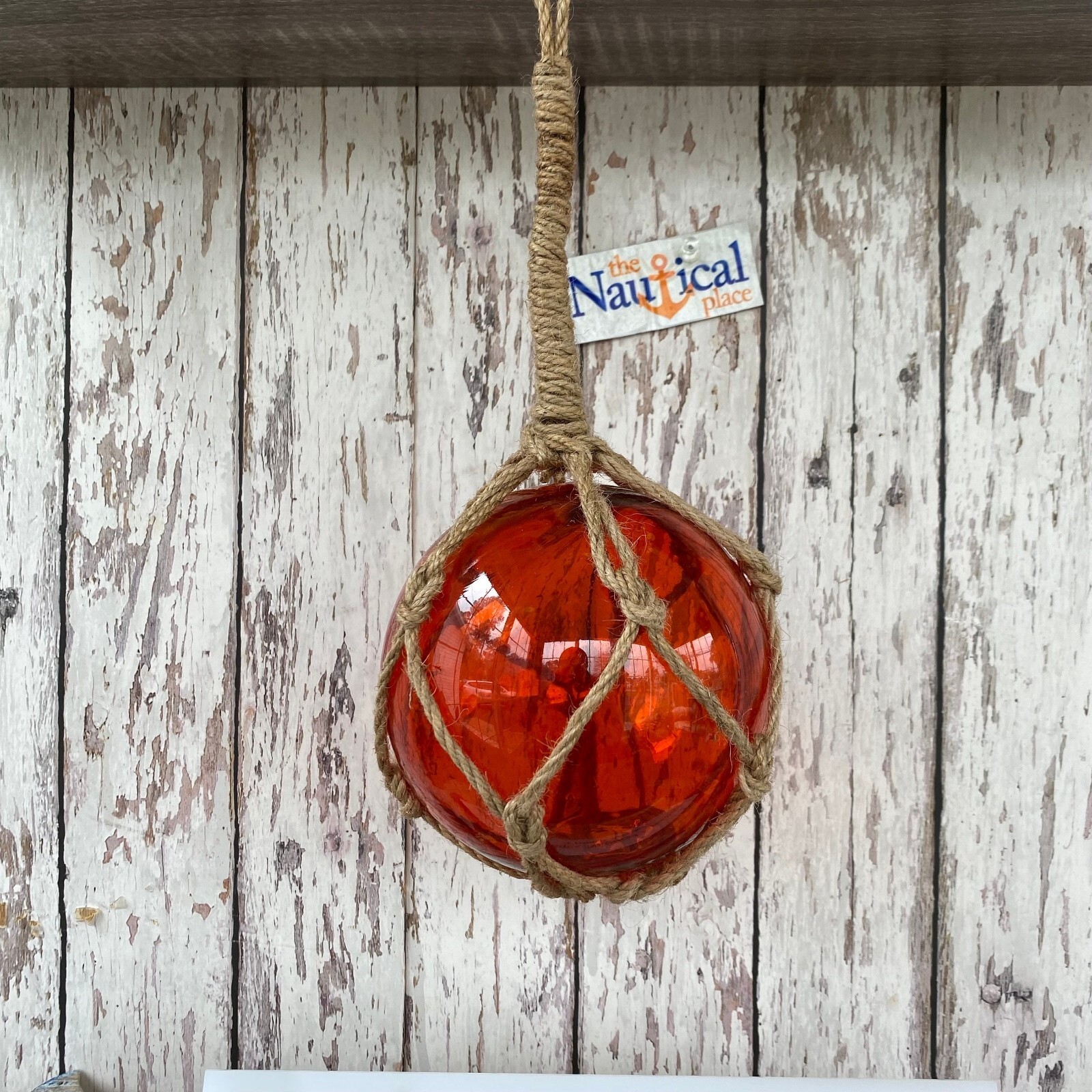 Medium 5″ Glass Fishing Floats – Red, Blue, Green, Aqua, Clear, Amber – Nautical