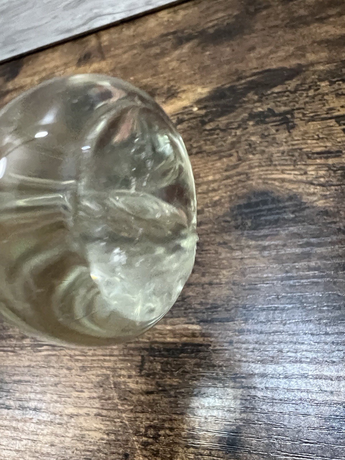 Vintage Clear Art Glass Horse Head Paperweight 3 Inch