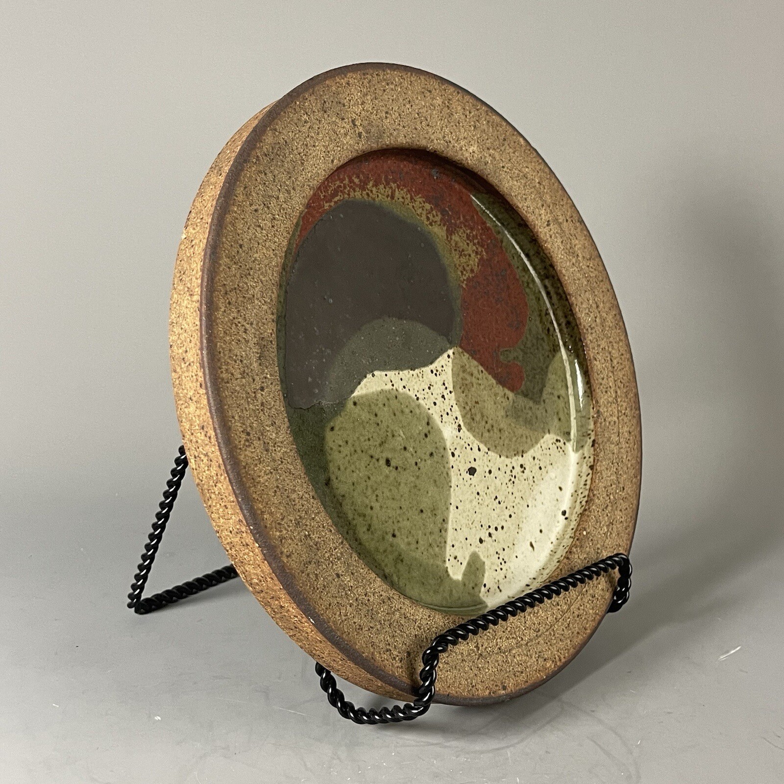1960’s David Shaner 10” Stacking Charger – Signed Pottery Stamped Archie Bray