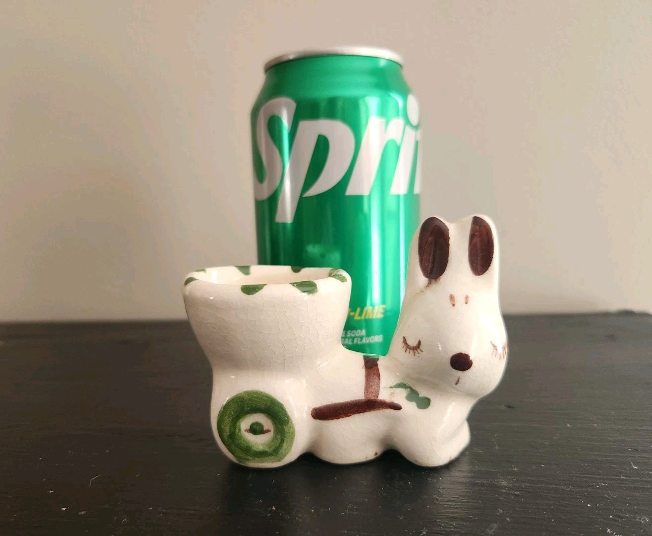 RIO HONDO Bunny and Cart Planter Figurine Eggcup Vintage California Pottery