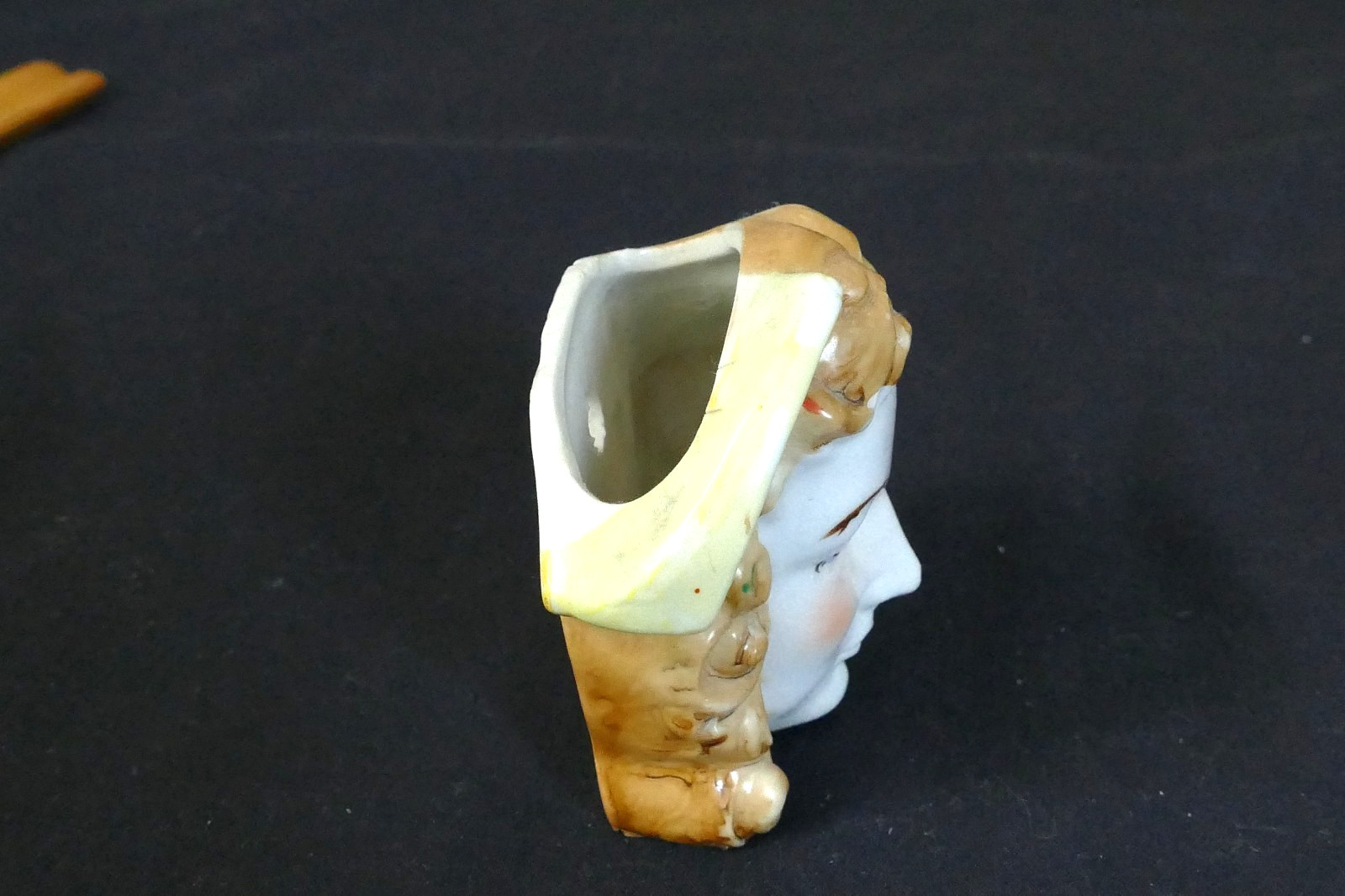 Vintage “Quality Guaranteed” Miniature Mini 3″ Head Vase Planter Wall Pocket #3