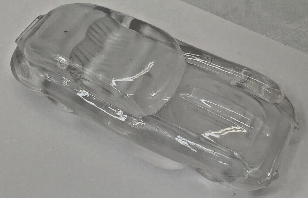 Vintage Hofbauer Lead Crystal Paperweight Sports Car Over 24% West Germany