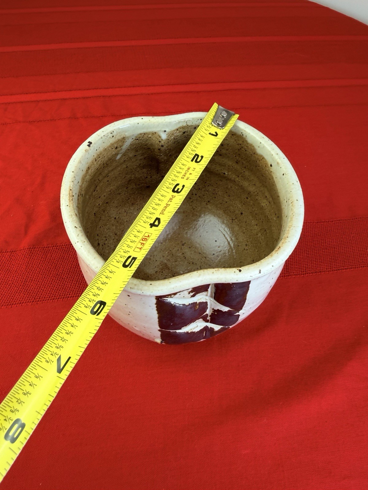 Vtg Studio Pottery Cache Pot Planter Yunomi Cup Signed GC Japanese Style Vessel