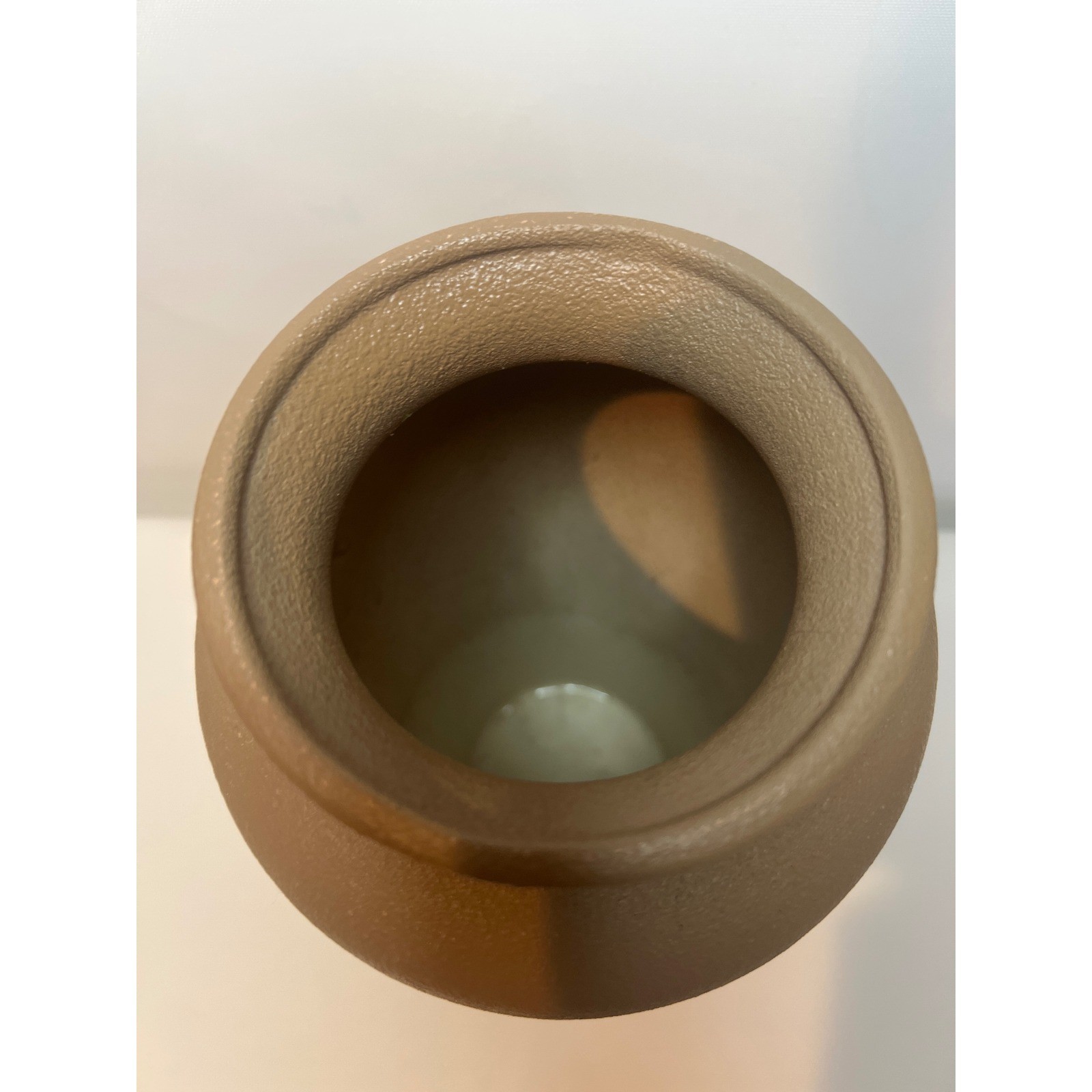 Vintage Harris Potteries Textured Matte Ceramic Vase Made in USA Modern Boho