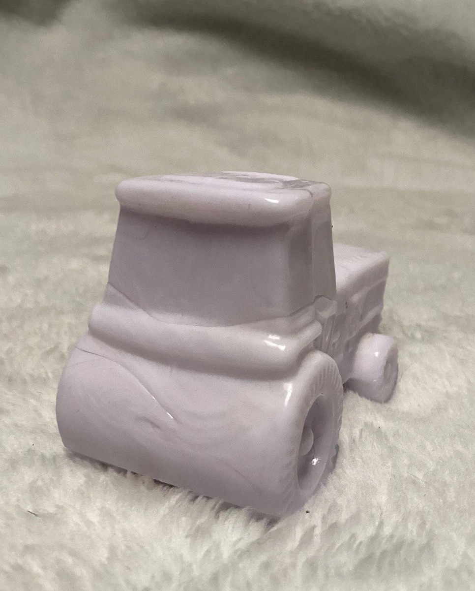 Boyd Art Glass Pale Lavender Color Tractor Vintage