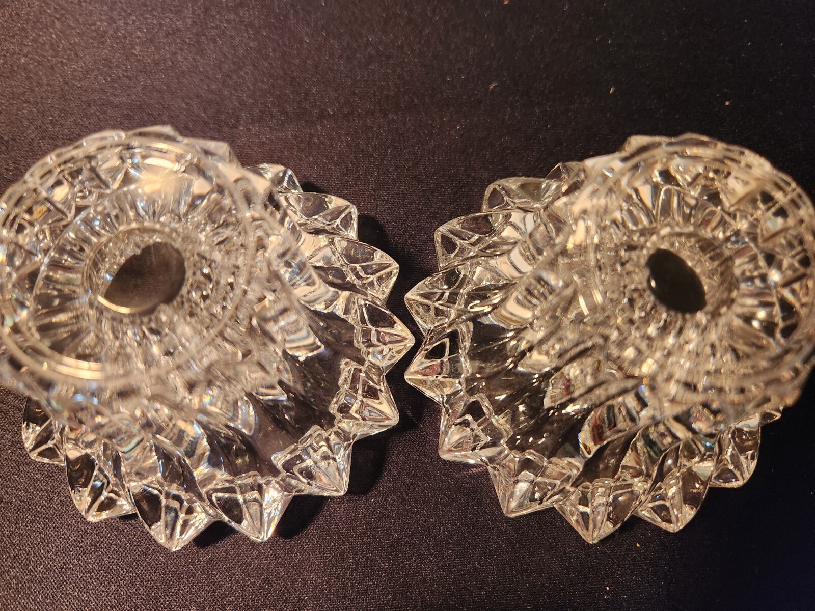 European Crystal Votive Candle Holders – Mystic Crystal Pattern Chandelier