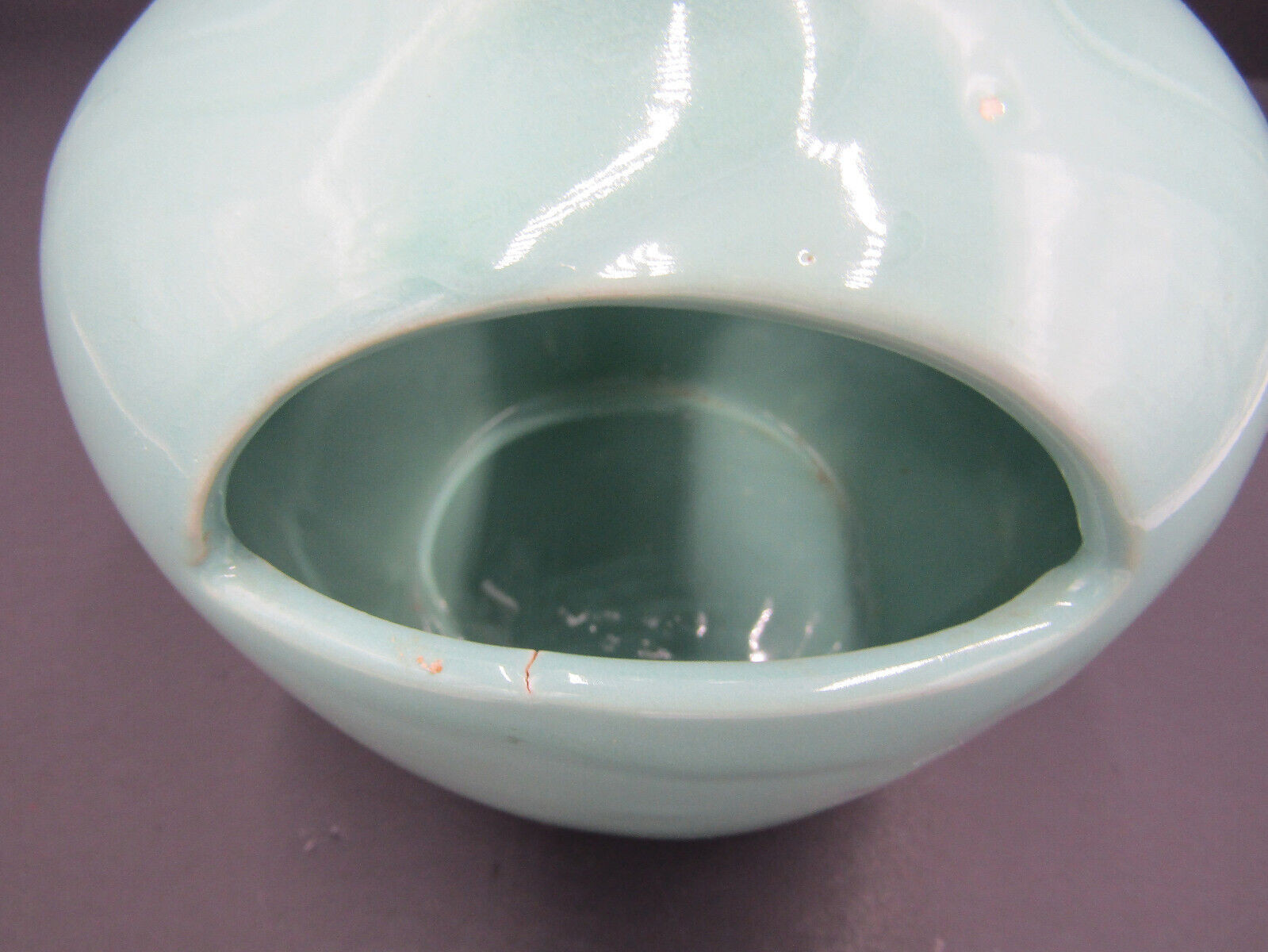 Pottery Vase Pitcher Planter Vase Mint Green USA 8.5″