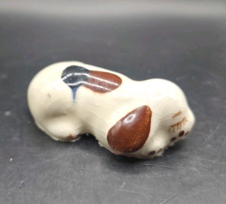 3 Vtg Rio Hondo California Pottery Figurines Hound Dogs MCM Kitschy Decor READ