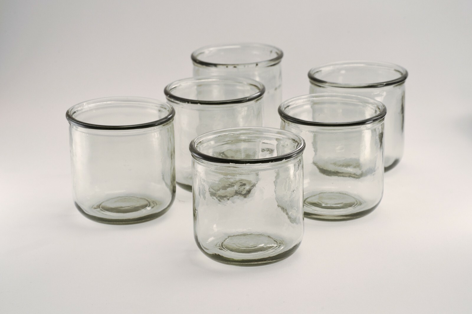 10oz Recycled Glass Jars for Candles, Containers and Crafts (Set of 6)