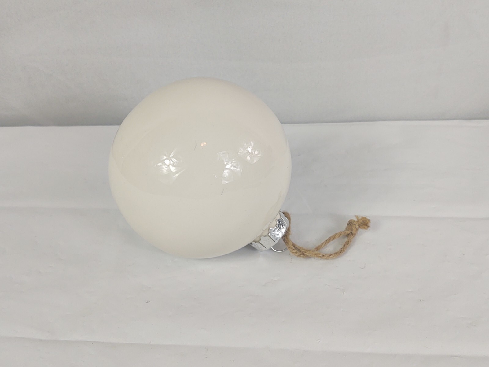 Rae Dunn Artisan Collection By Magenta Large White Christmas Ornament NOEL