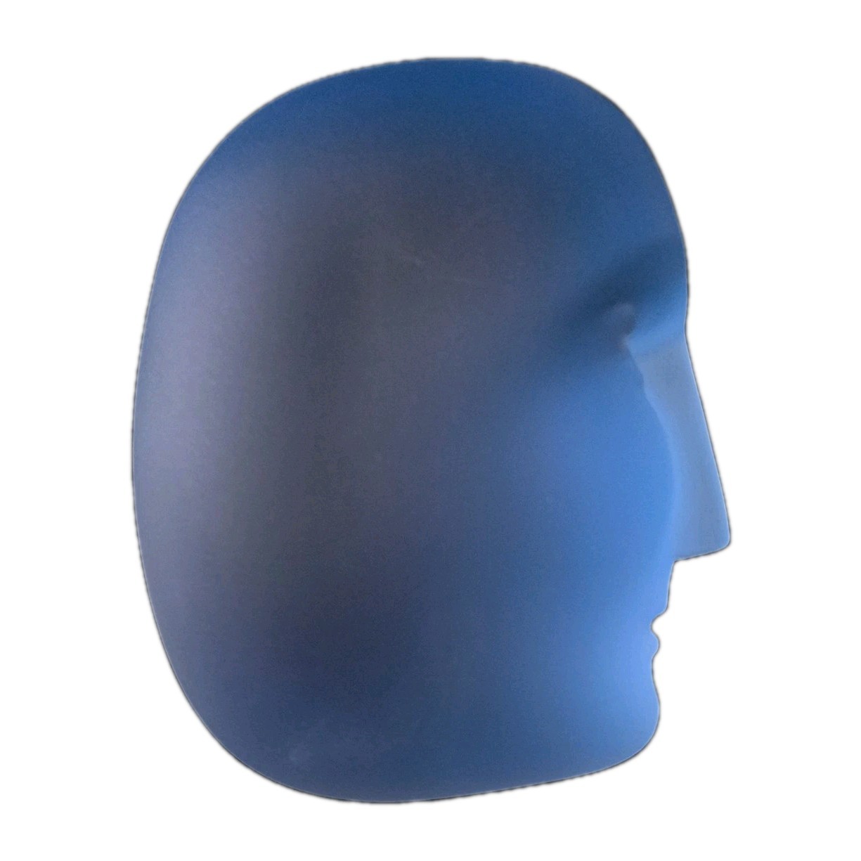 Kosta Boda Bertil Vallien Brains Karolina Blue Frosted Sweden Glass Sculpture