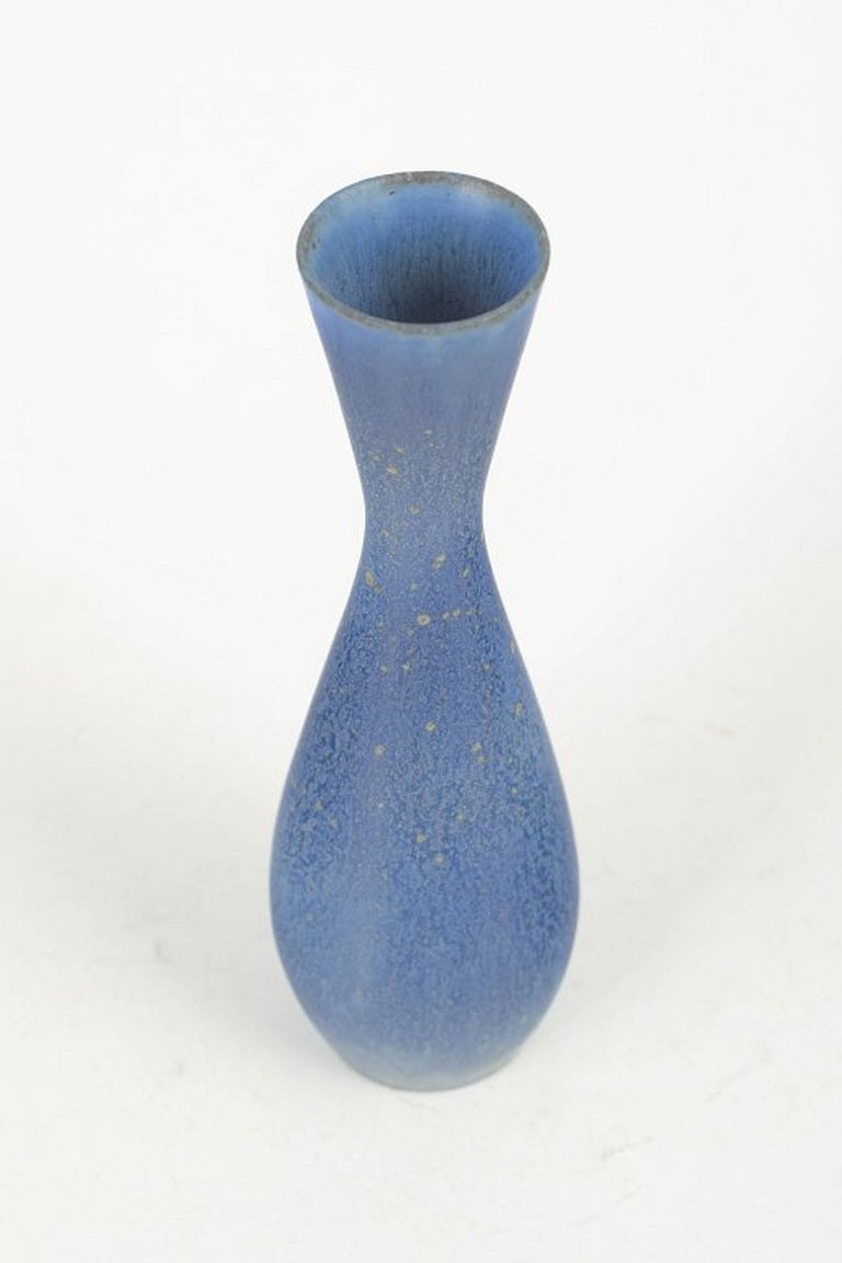 Carl-Harry Stålhane for Rörstrand, Sweden. Miniature stoneware vase. Mid 20th c.