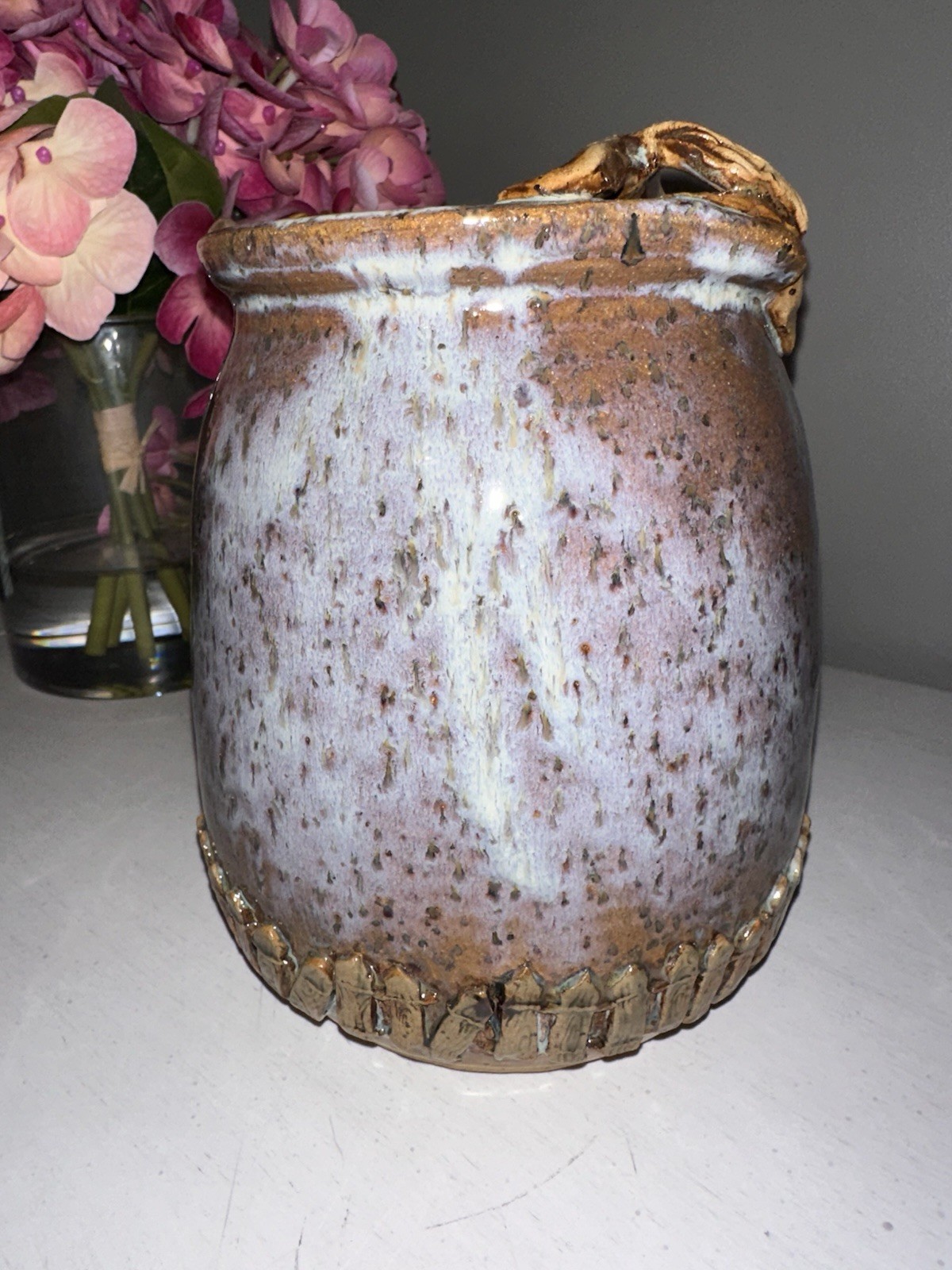 Handmade Ceramic / Clay Vase from North Carolina, Spooky Tree, Halloween Themed