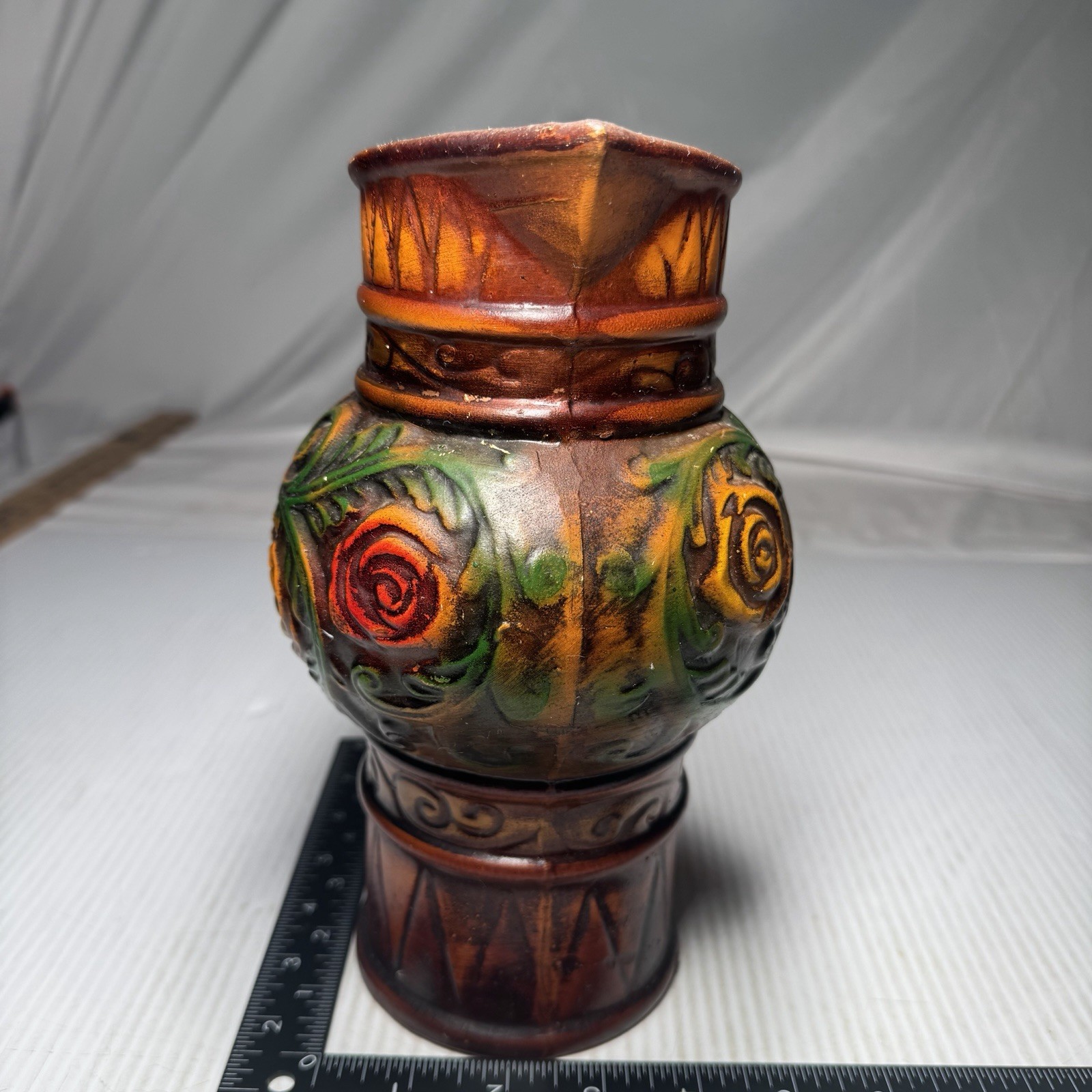 Vintage Norleans Japan MCM 9.5″ Ceramic Pitcher Vase