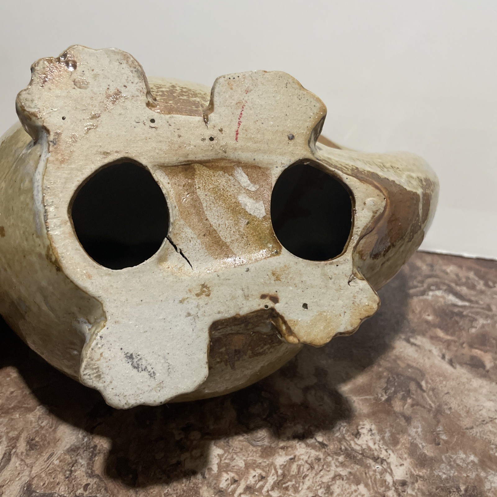 Glazed Ceramic Pottery Dinosaur – STEGOSAURUS 12 Inches Long