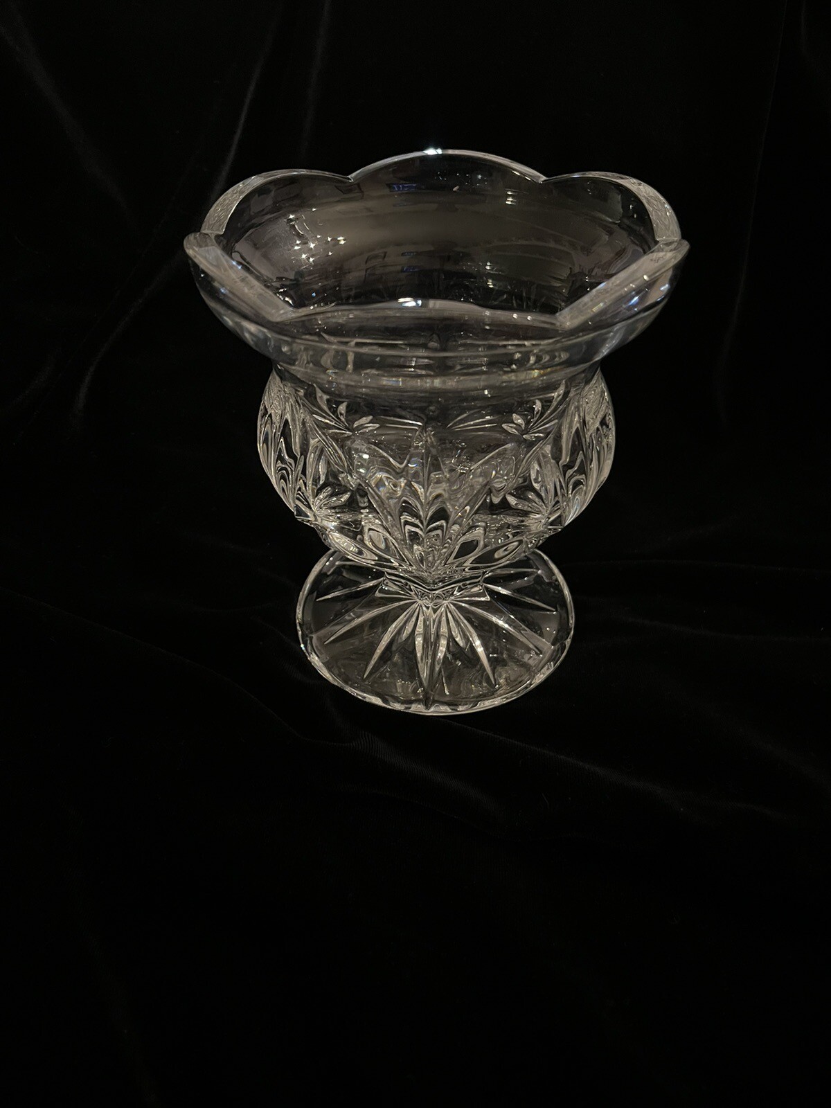 Royal Limited Crystal – Tulip 5-1/2 Stemmed Lead Crystal Candle Holder FREE SHPG