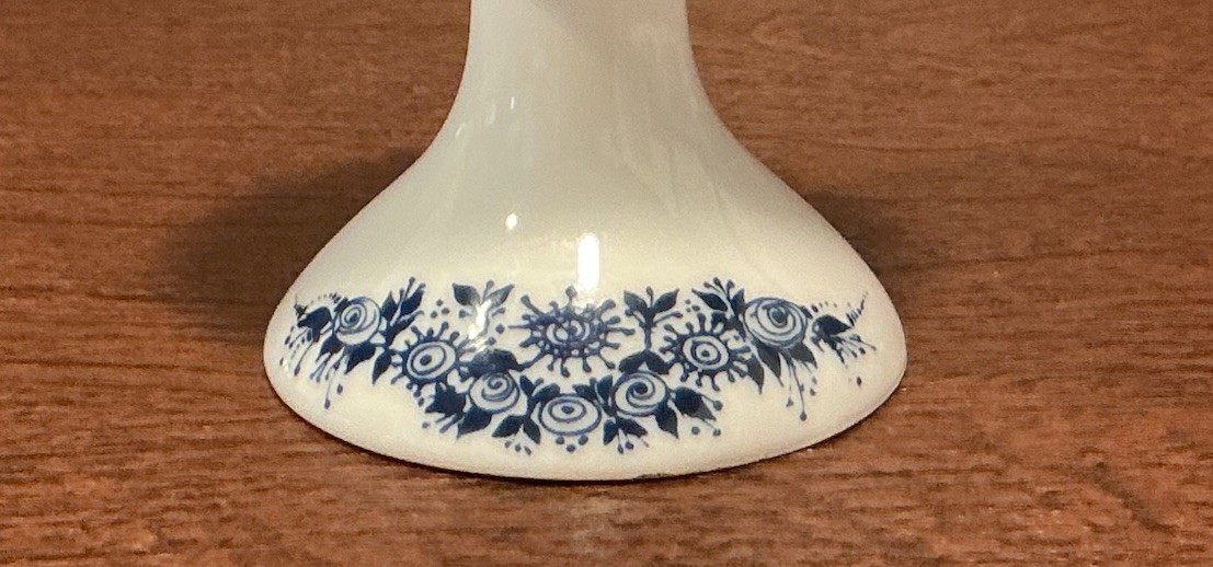 BJORN WIIBLAD ~ DENMARK ~ 5” PORCELAIN TAPERED CANDLE HOLDER ~ UNUSED !!!