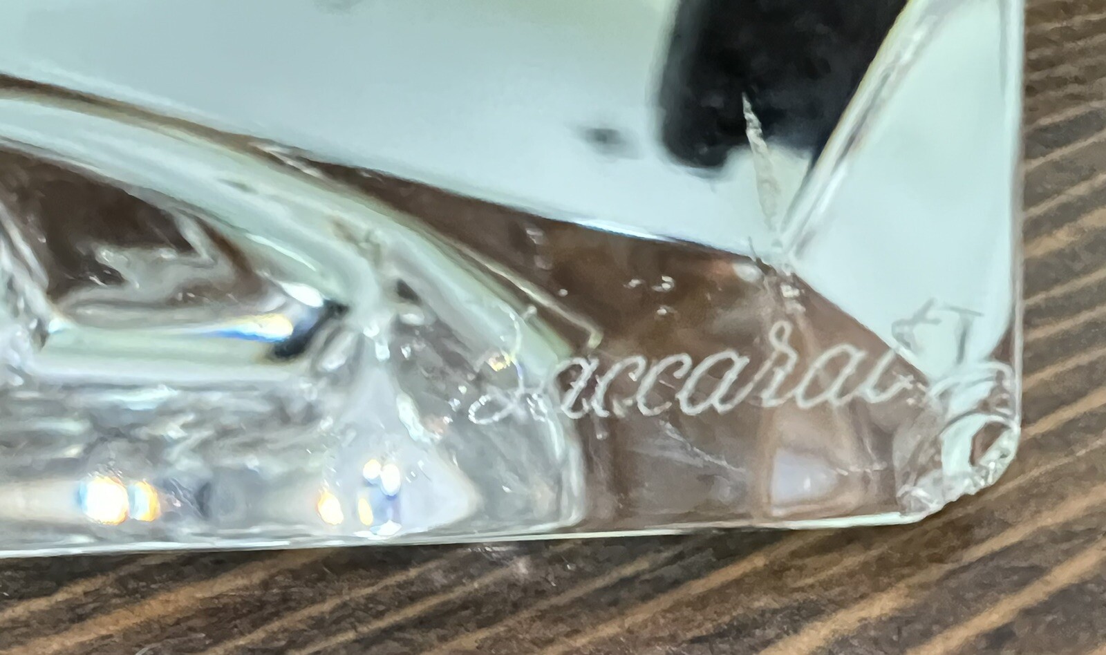 vintage baccarat Clear Crystal Seal On Iceberg 4” Tall 4 1/2” Long Read