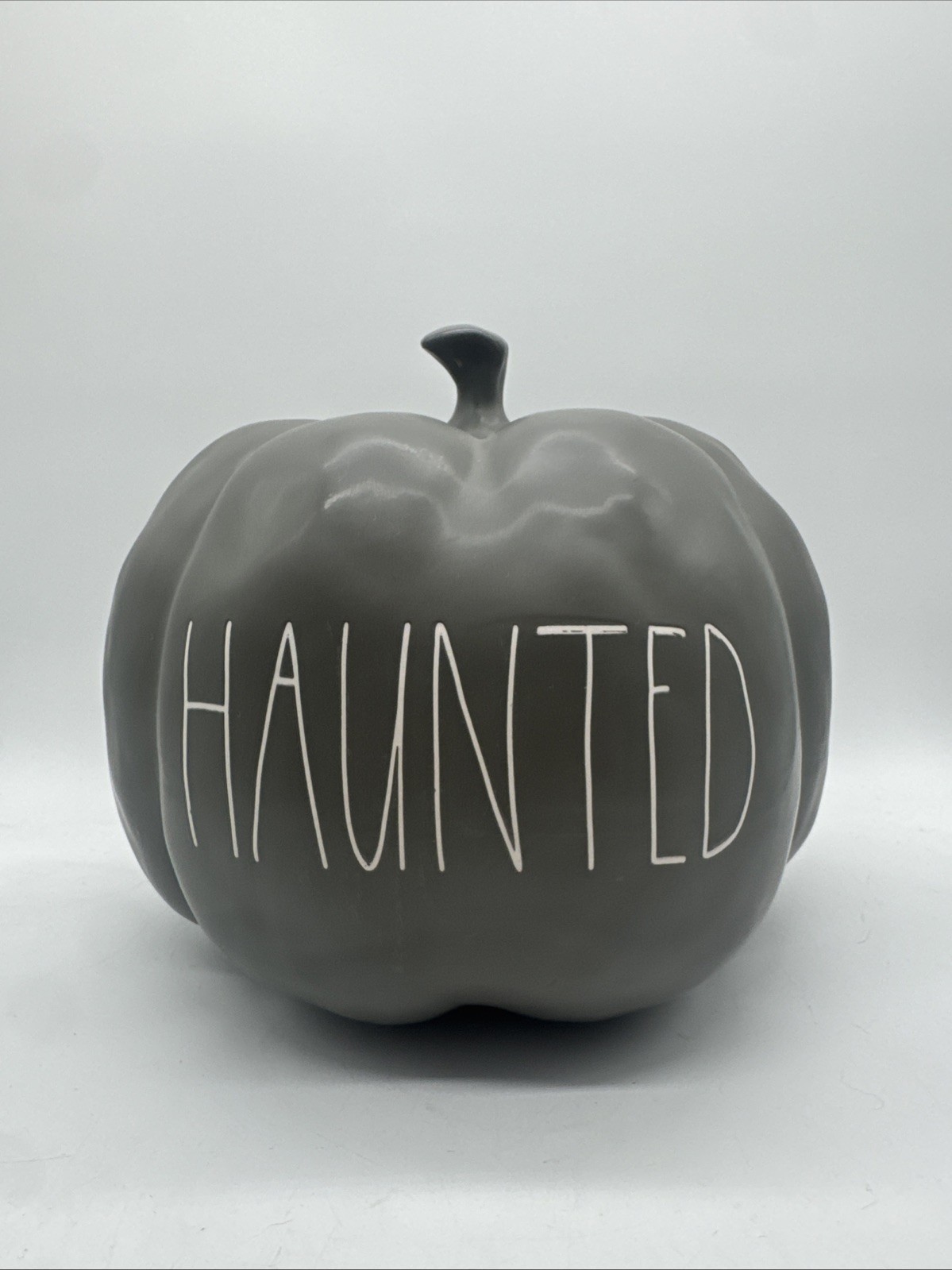 Rae Dunn by Magenta Gray Haunted Pumpkin Farmhouse Kitchen Halloween Fall Decor