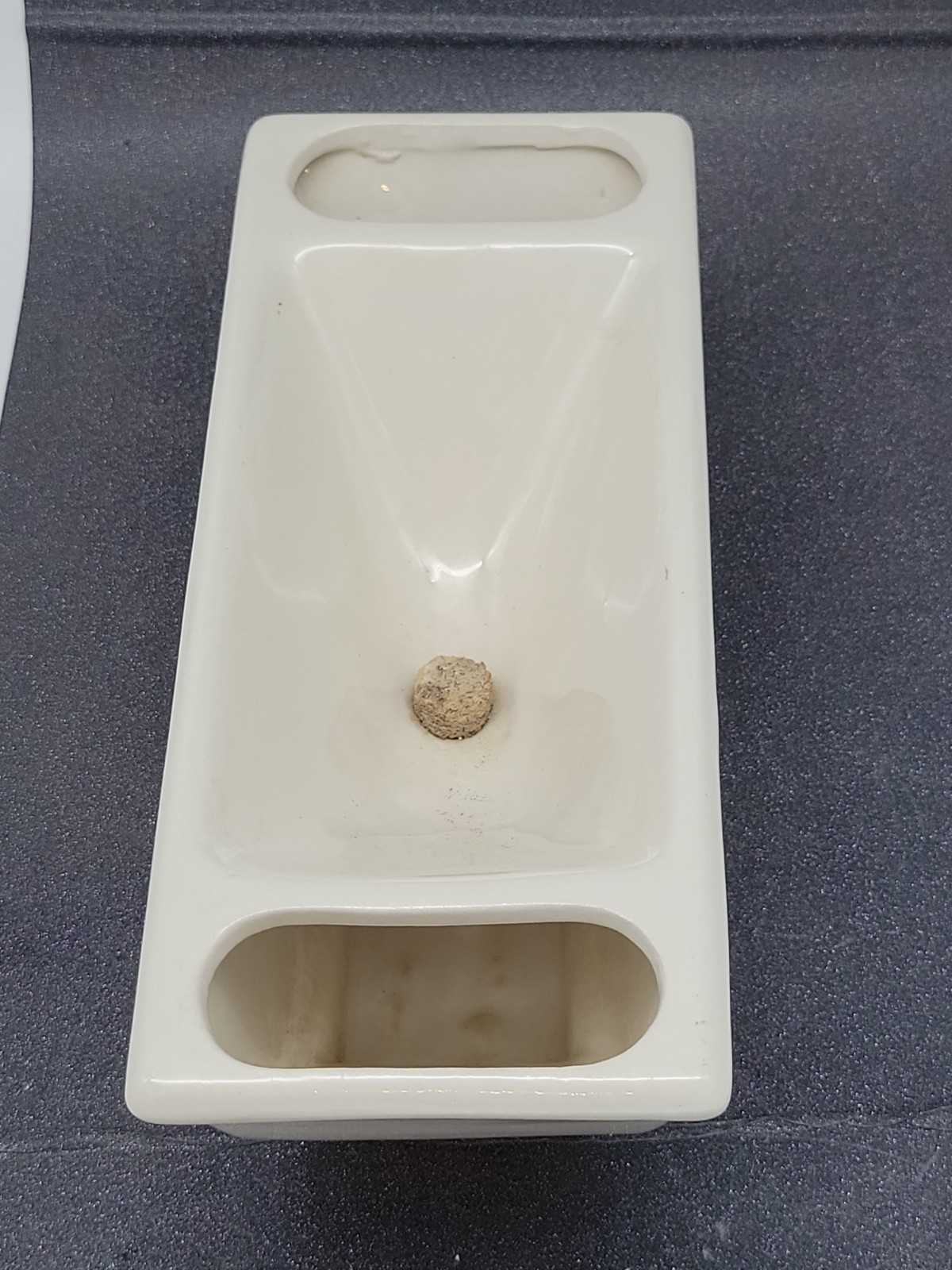 Vtg Mid Century Modern Stanford Sebring Planter White Gold Classic #264 USA MCM