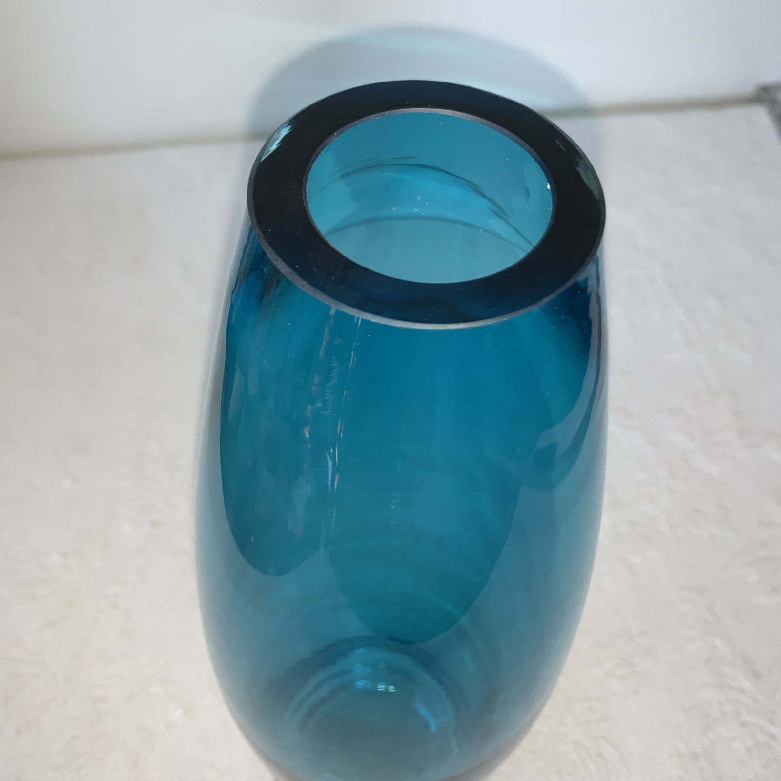Marquis by Waterford Crystal Blue 16” Tall Vase MCM