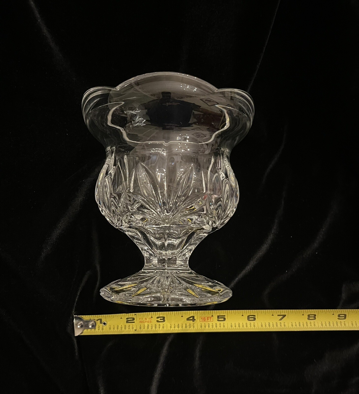 Royal Limited Crystal – Tulip 5-1/2 Stemmed Lead Crystal Candle Holder FREE SHPG
