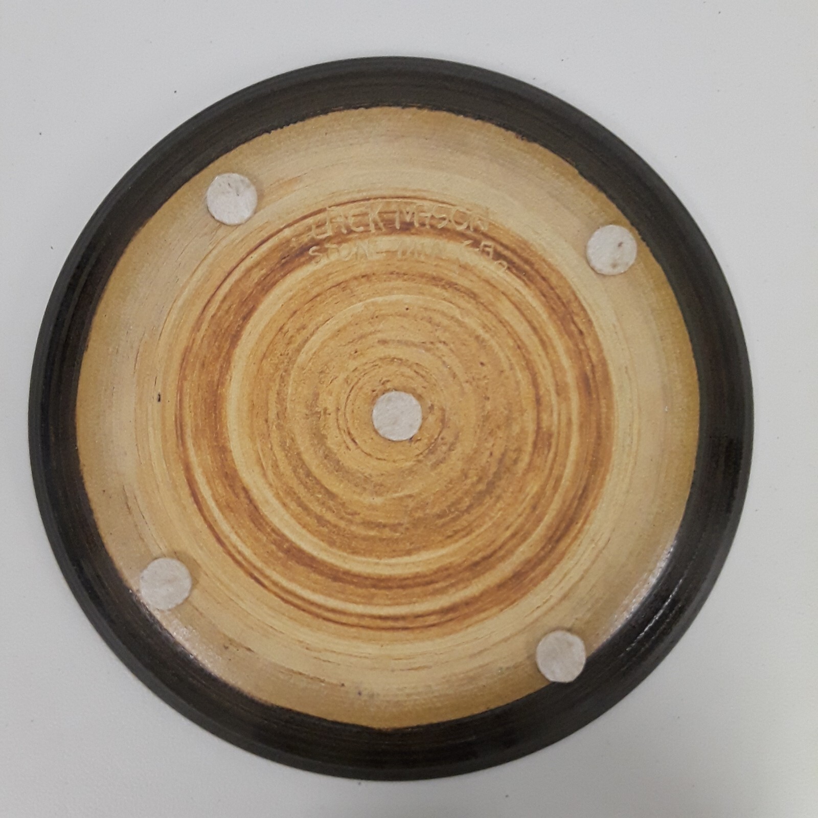 Vintage Studio Art Pottery Centerpiece Platter Handmade Wheel Thrown Jack Mason