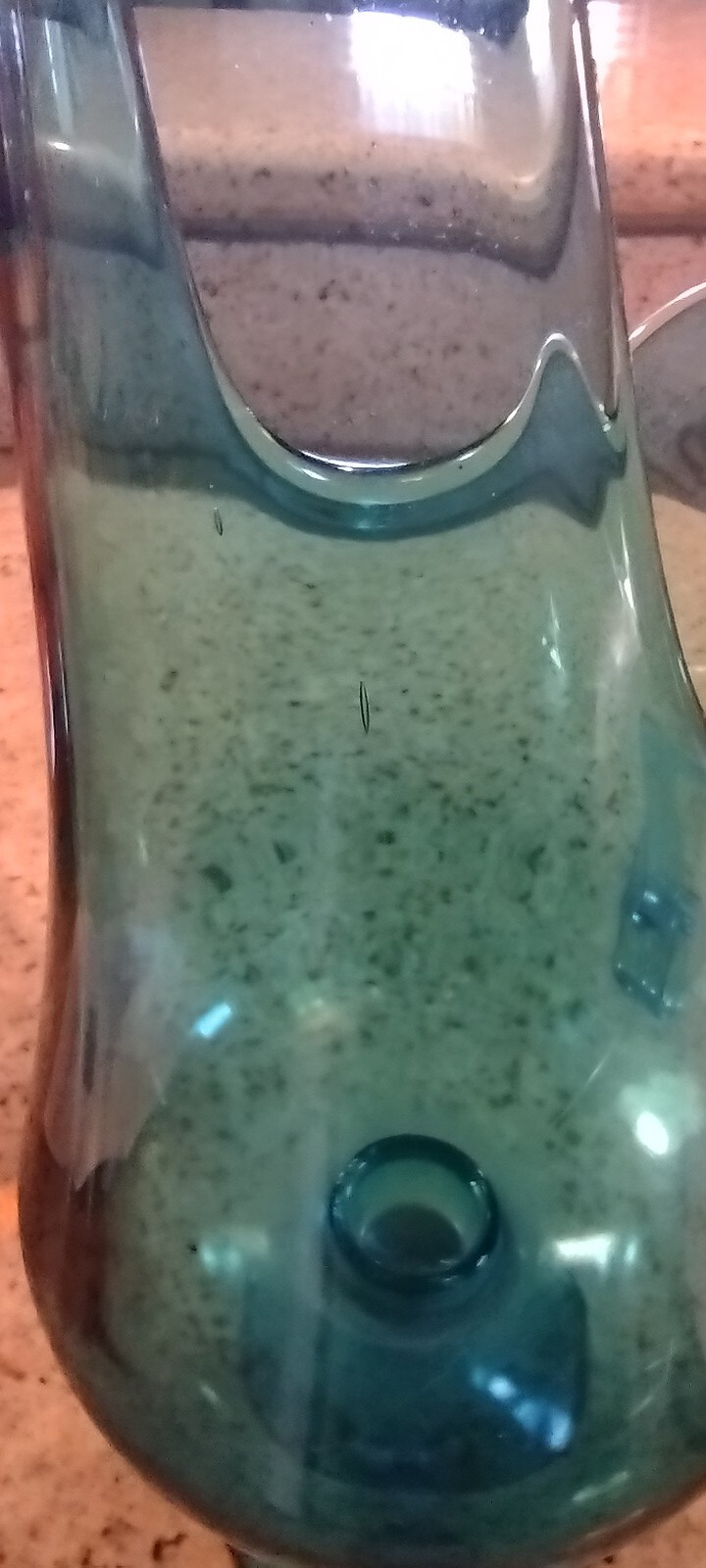 14” LE Smith Mid-Century Modern Turquoise Simplicity Pitcher Vase Candleholder