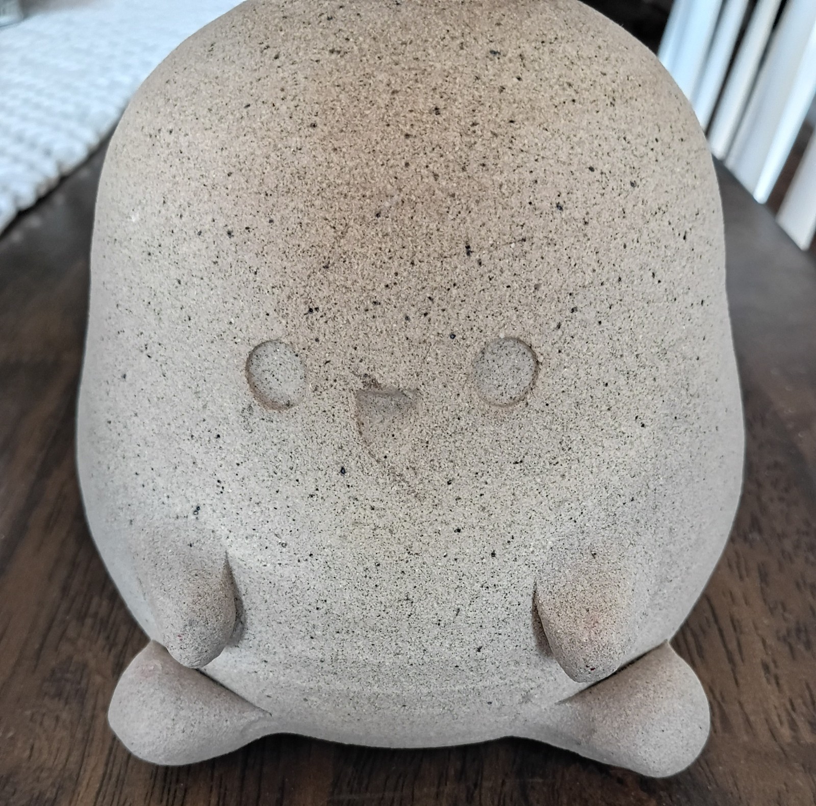 Studio Rain Ceramics Whimsical Creature Stoneware Watering Bell Thumb Pot Art