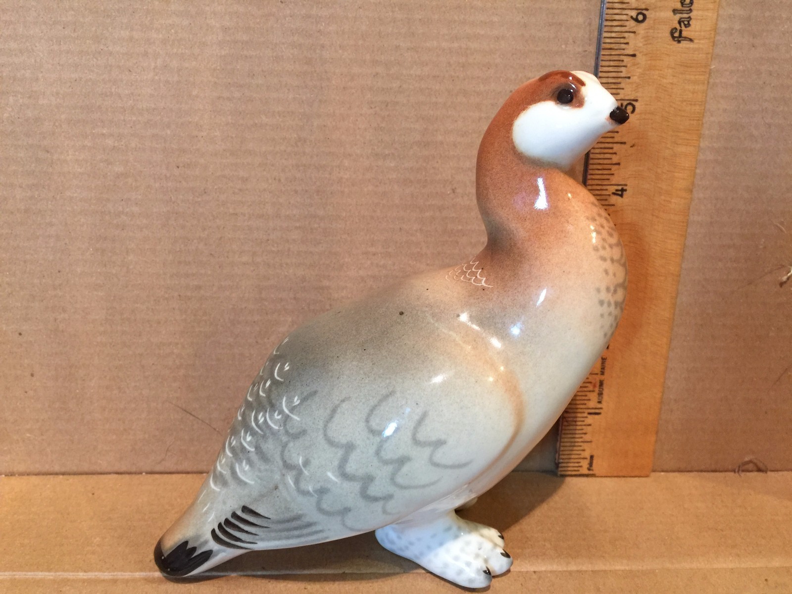 Lomonosov Porcelain Bird – Partridge- Made in USSR