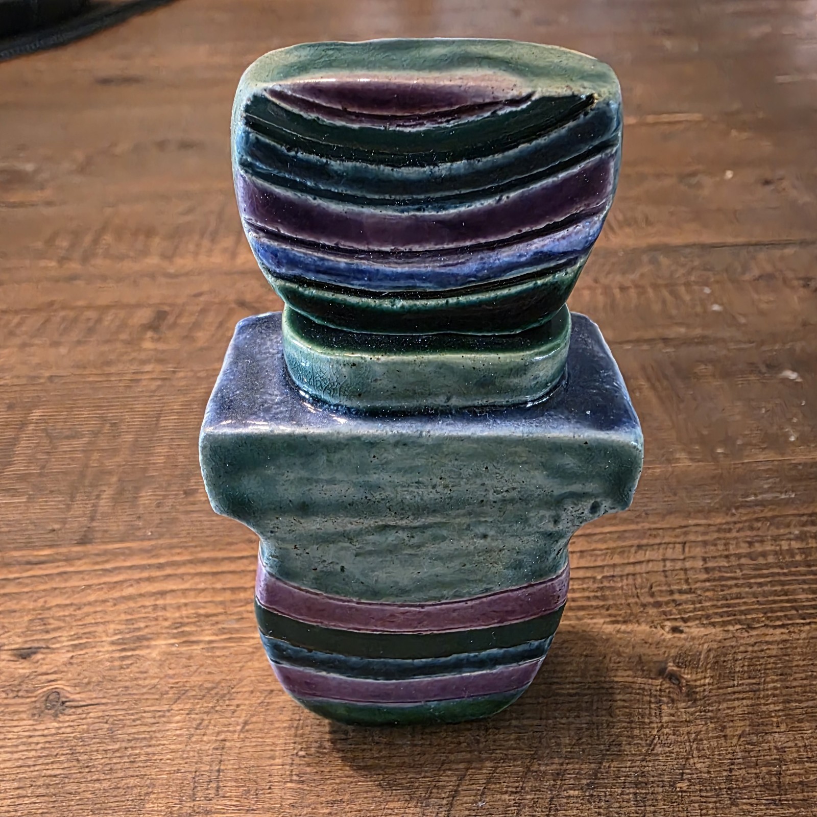 Lot of 8 Handmade Pottery Perfume Bottle Boho Decor Vanity Makeup Unique