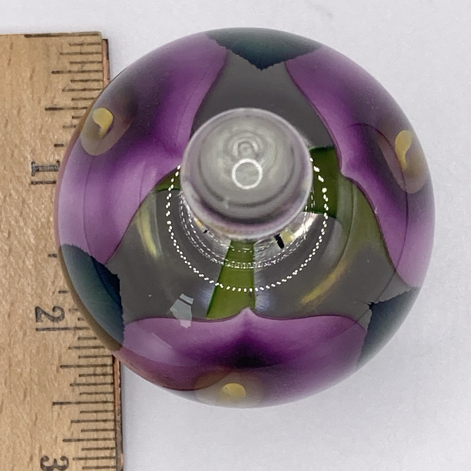 Lotton Studios Scott Bayless Calla Lily Art Glass Paperweight Perfume Bottle