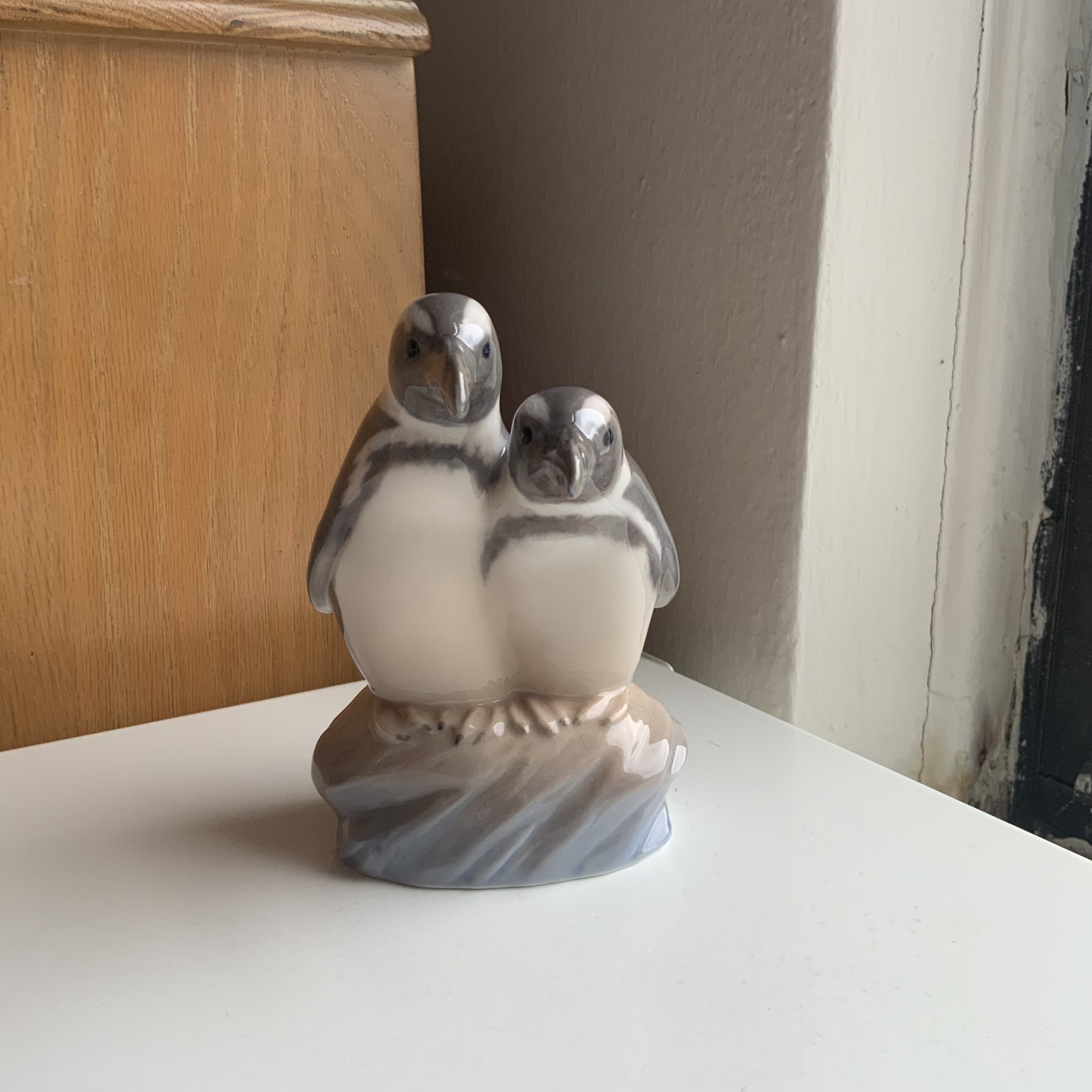 RARE Royal Copenhagen Pair of Penguins on Ice Figurine 3118 Excellent 1stQ 1939