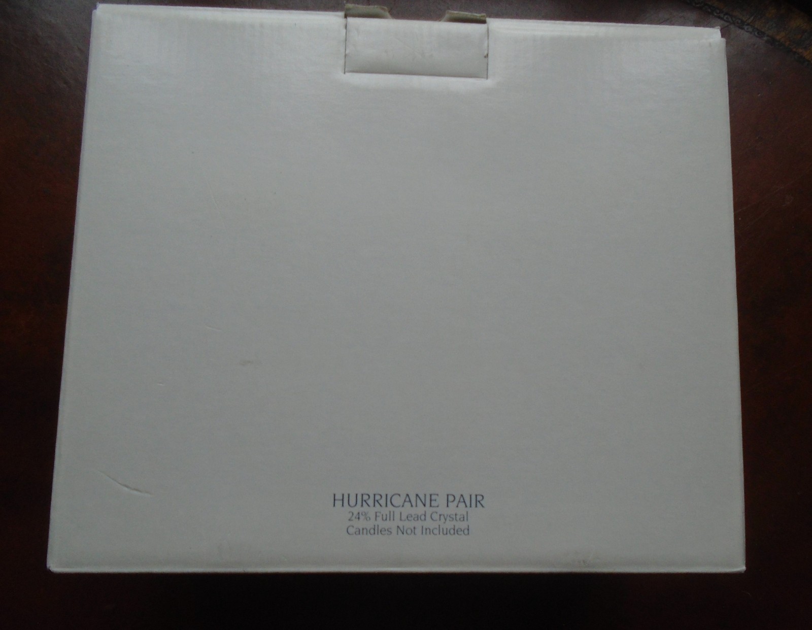 Royal Limited CRYSTAL GLASS HURRICANE LAMPS Pair 1995 POLAND 24% Crystal NIB