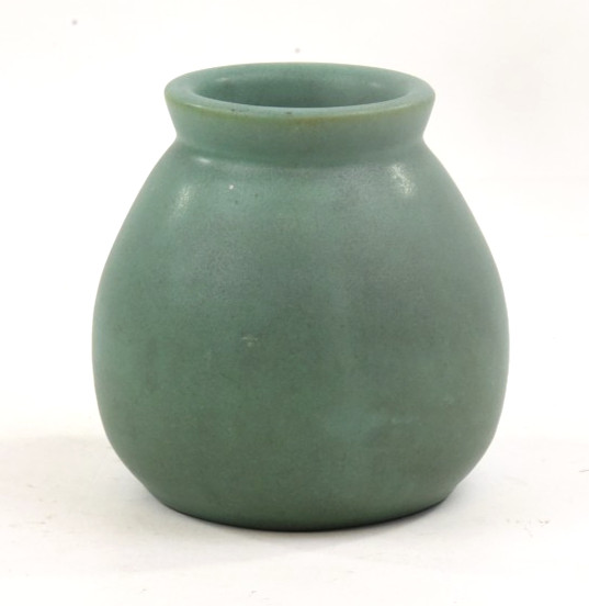 Teco Pottery Arts and Crafts Matte Green Vase