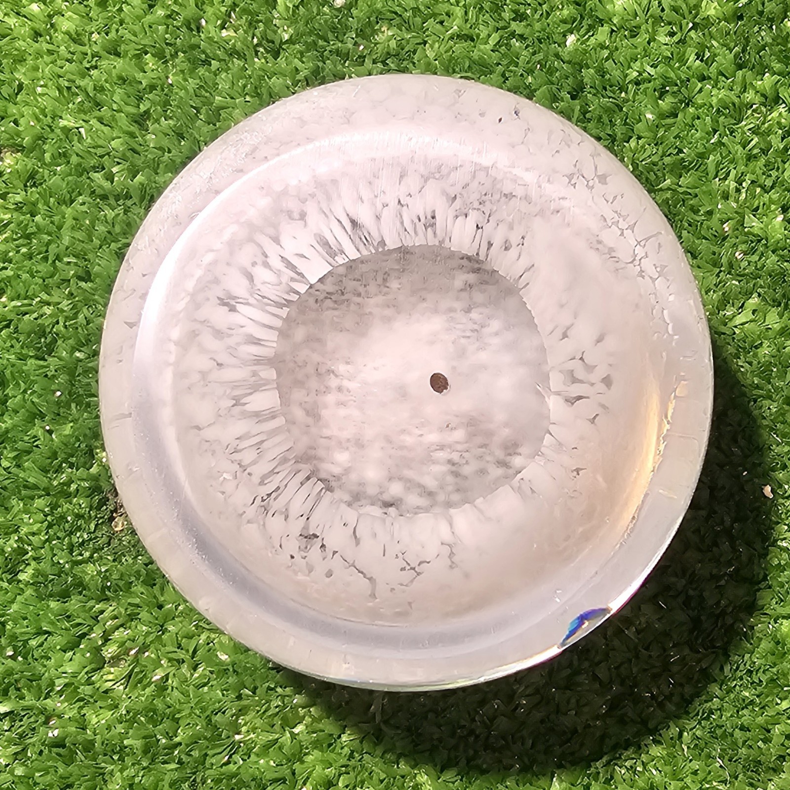 Vintage American Studio Art Glass American Flag Paperweight EUC