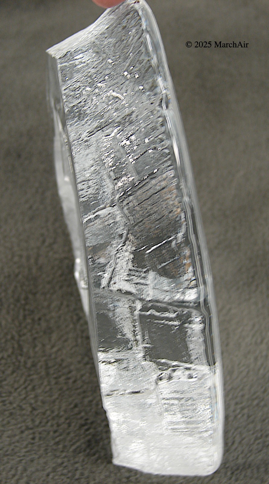 Vintage Nybro Sweden Crystal 2 lb 5 oz Paperweight Sculpture Viking and Ship