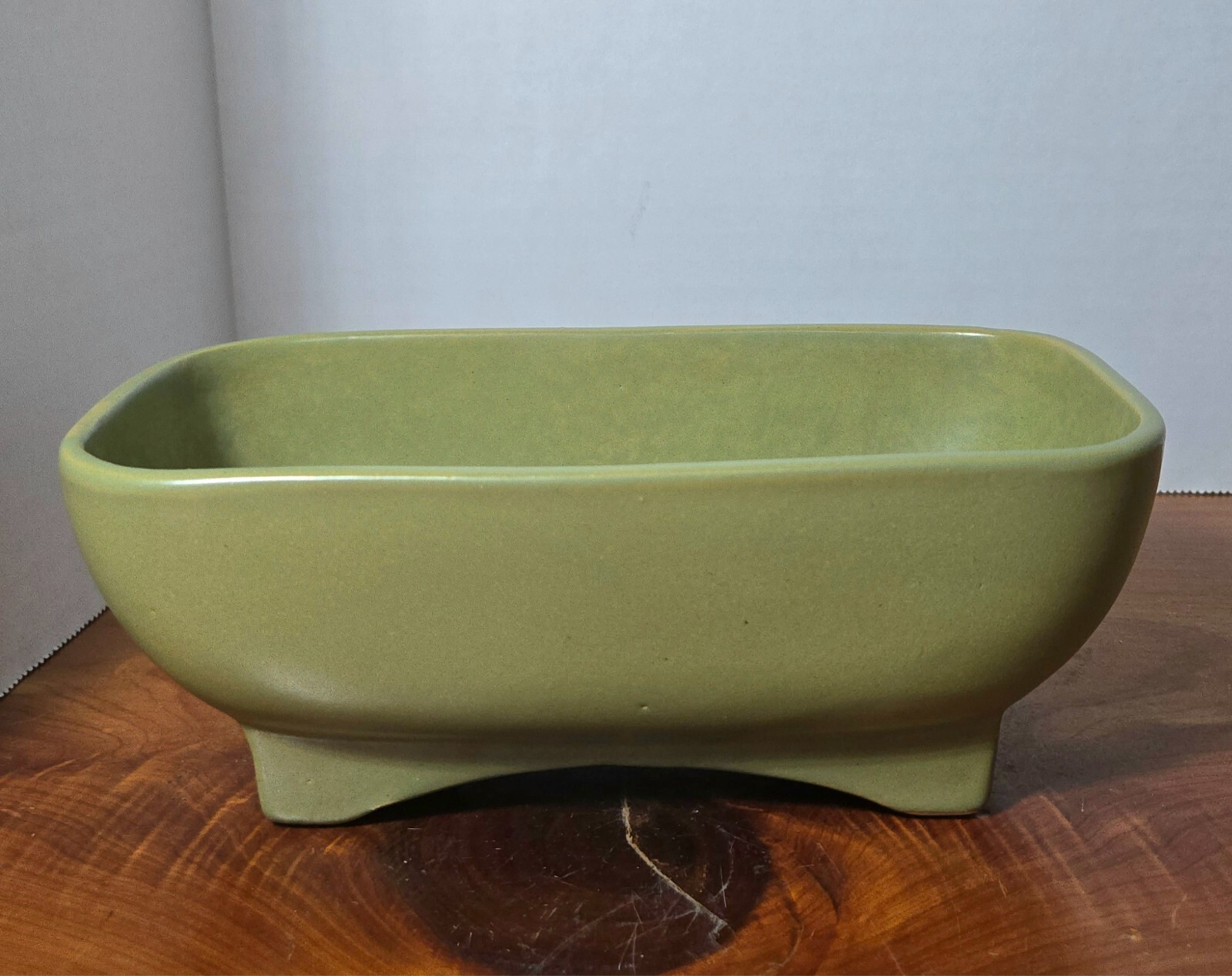 McCoy Floraline Planter #418, Olive Green, 1960’s – 1970’s, Small (C1 ACC)