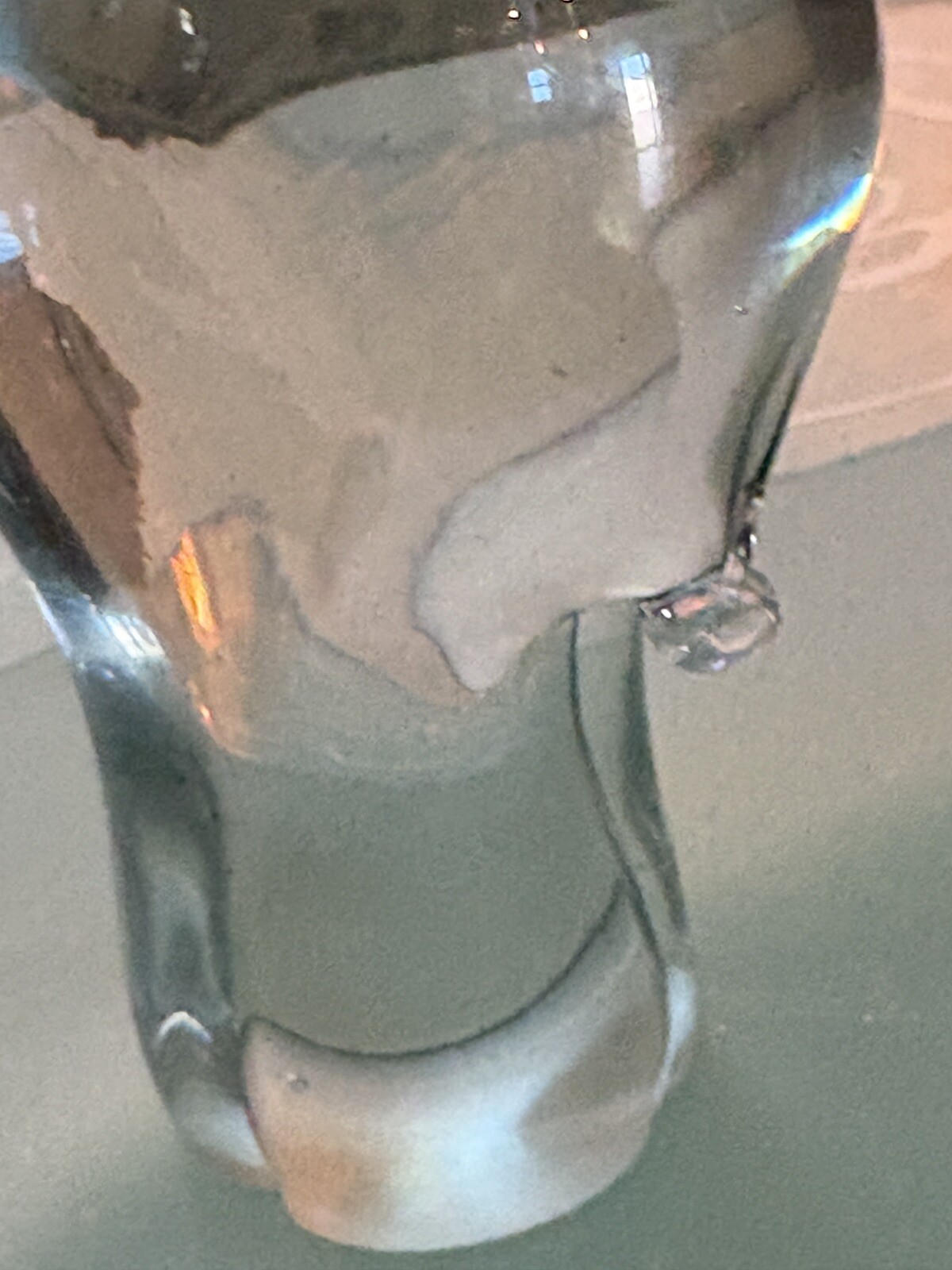 Handmade Ngwenya Clear Glass Giraffe Kingdom of Swaziland 6.5”