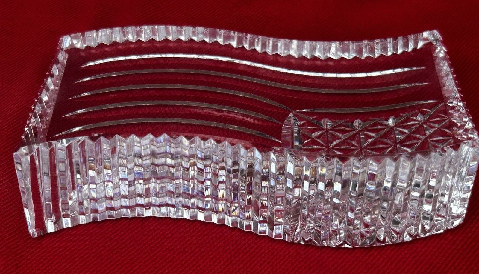 Waterford Crystal Paperweight American Flag Engraved w/ Name 1994 Jim O’Leary