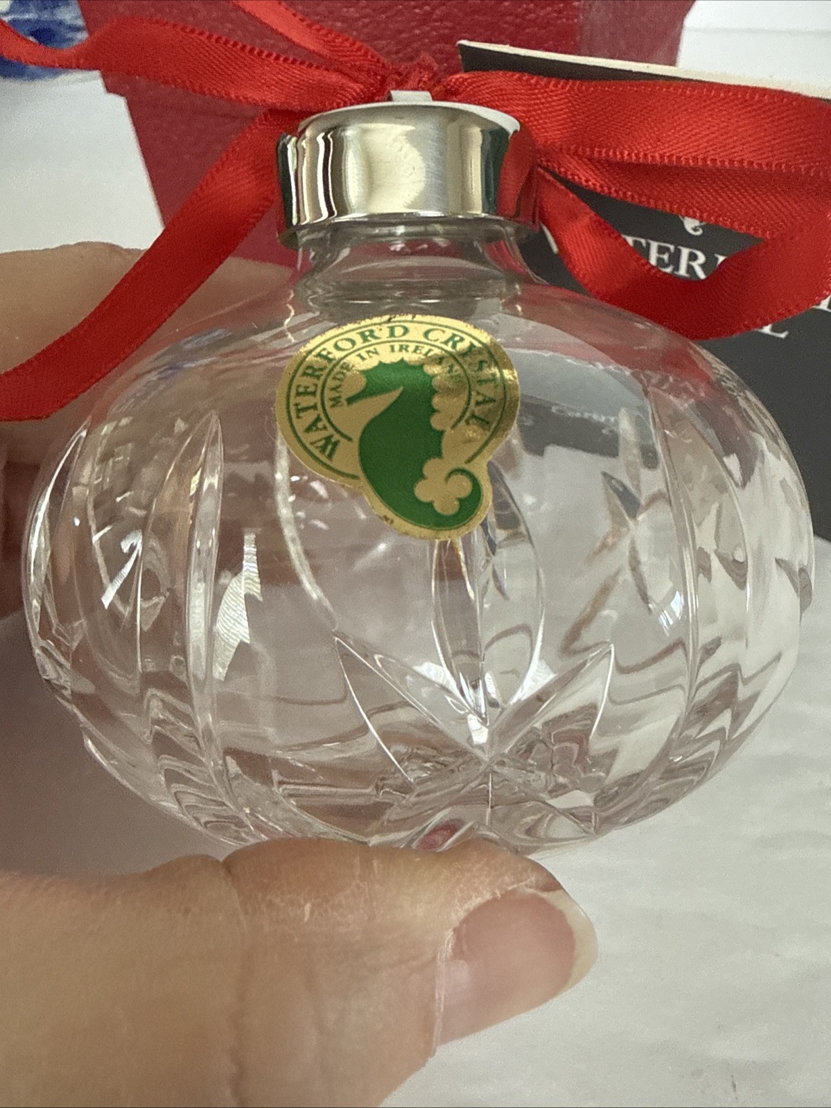 Waterford Crystal 1995 4th Edition Ball Christmas Tree Ornament NIB