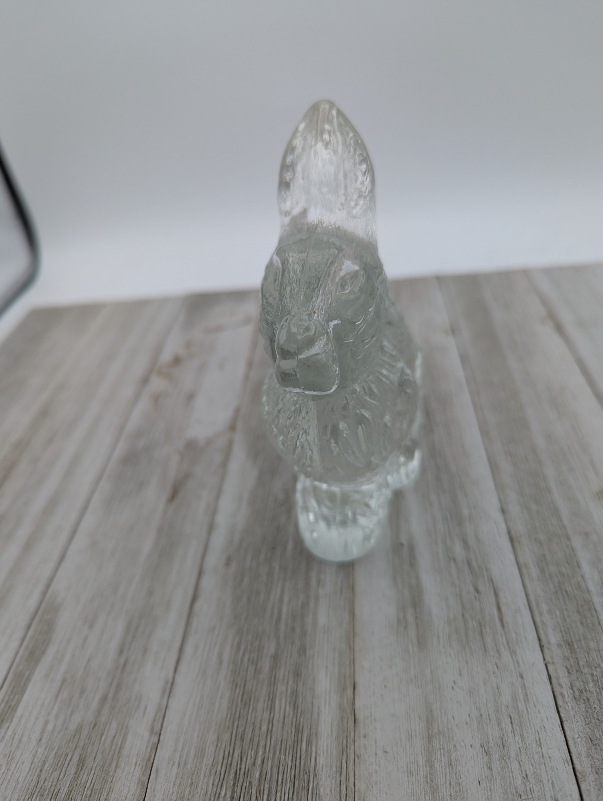 Crystal Bunny Paperweight 5 1/4″ Lead Glass Rabbit Figurine Gift Decor