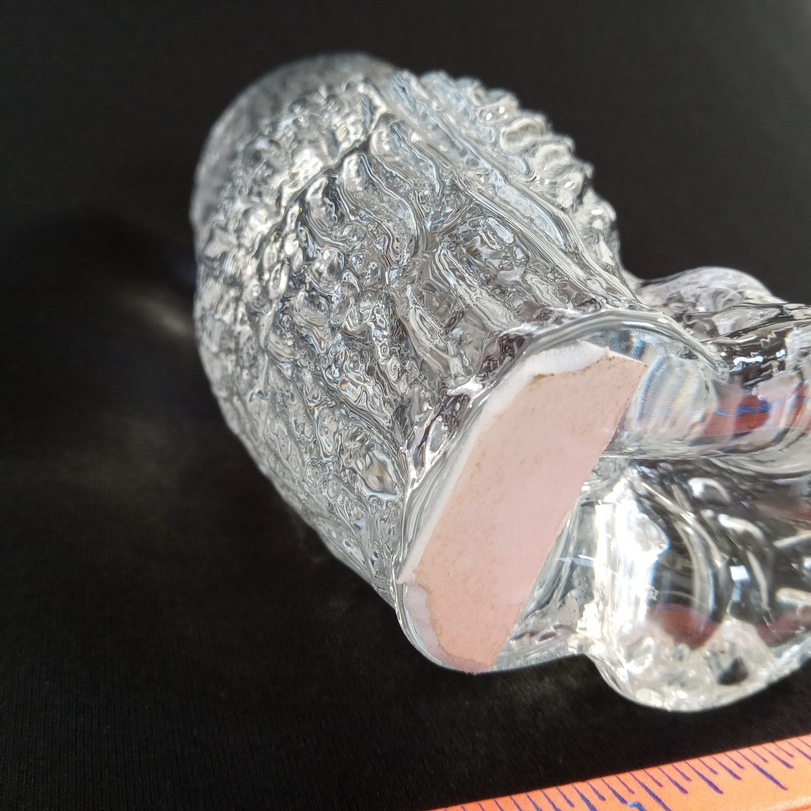 Vintage Engberg Glass Owl Figurine Sweden Art Glass Paperweight Decor 5.5″