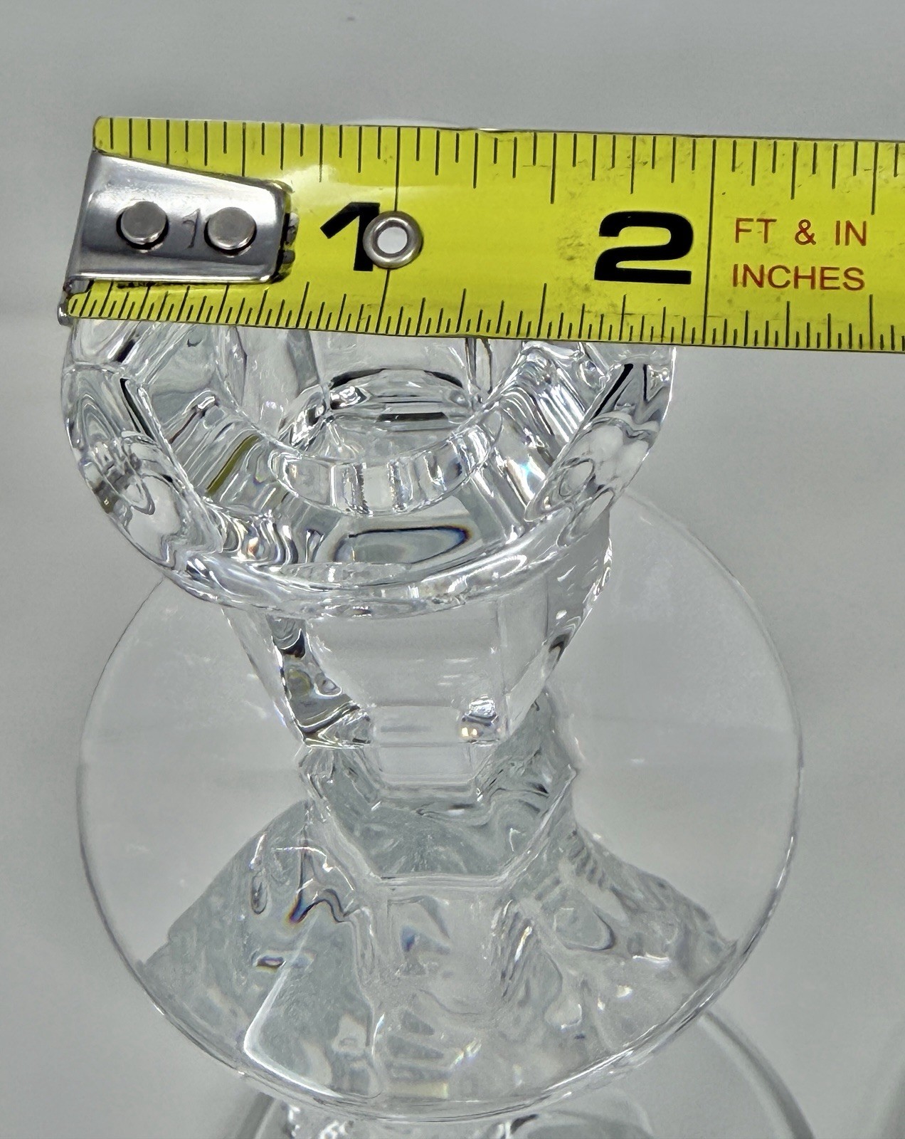 Waterford Crystal Seahorse 11 1/2 in. Candlestick Holders Pair Coastal Luxury