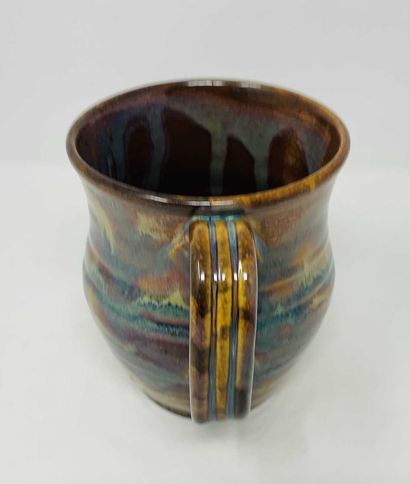 Matthew Nance Pottery Seagrove NC Coffee Mug 2005 Signed Studio Art