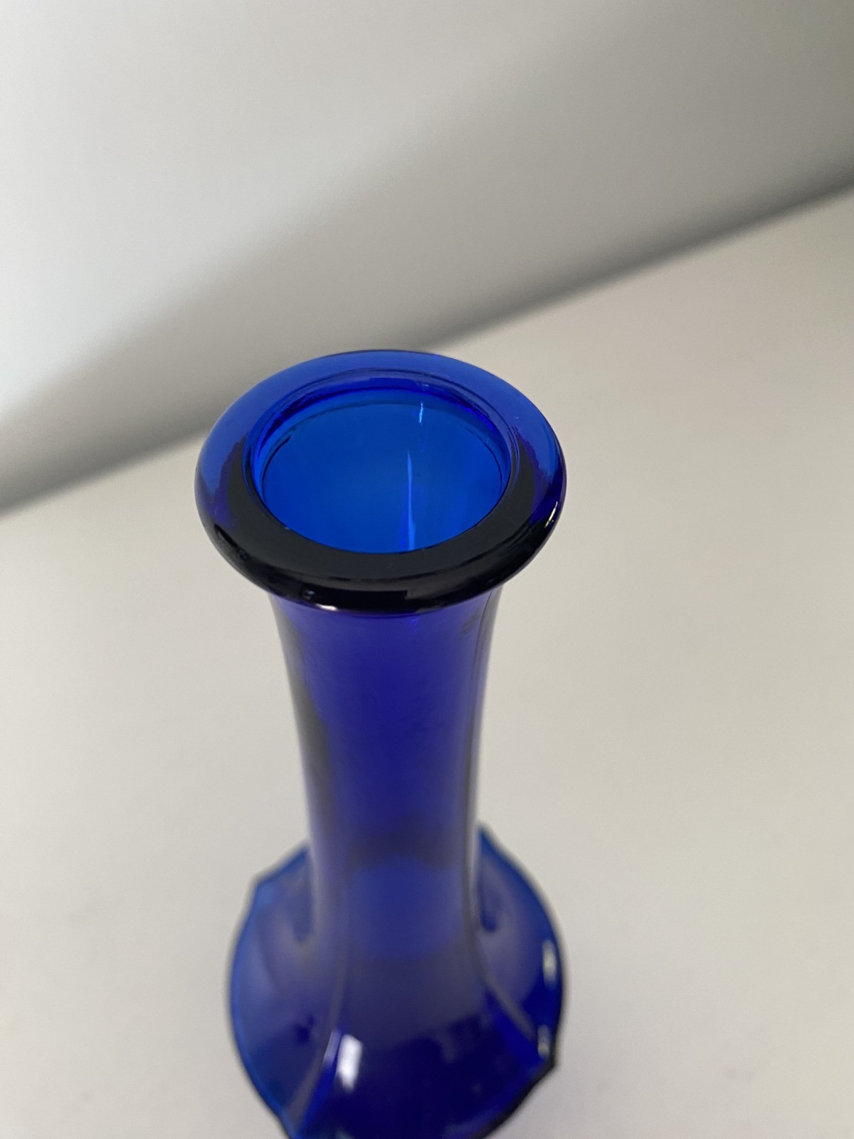 Art Deco Cobalt Blue Vase With Four Panel For a Beautiful Design