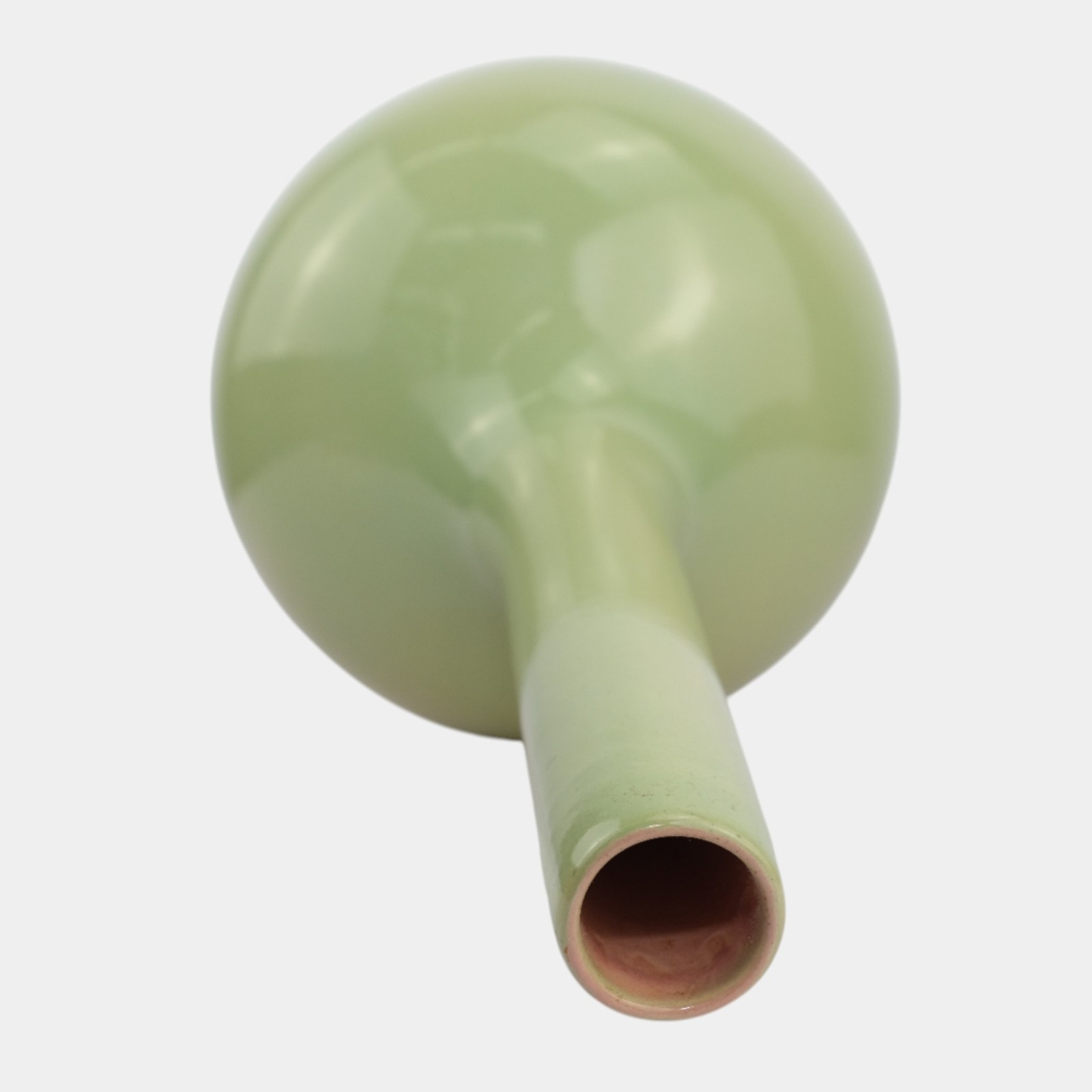 Gonder Imperial Line Celadon Green Mid Century Modern Long Neck Floor Vase 531