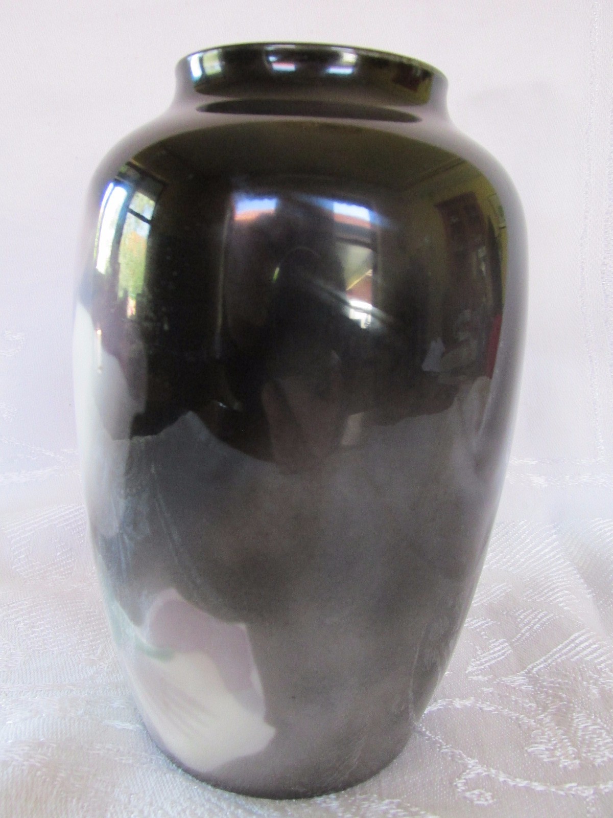 Rorstrand by Nils Emil Lundstrom Sweden Pansy Vase 13727 Pottery Porcelain